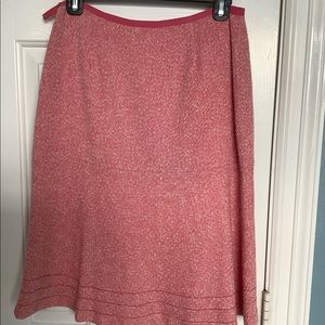 Ann Taylor pink knee length skirt size 2